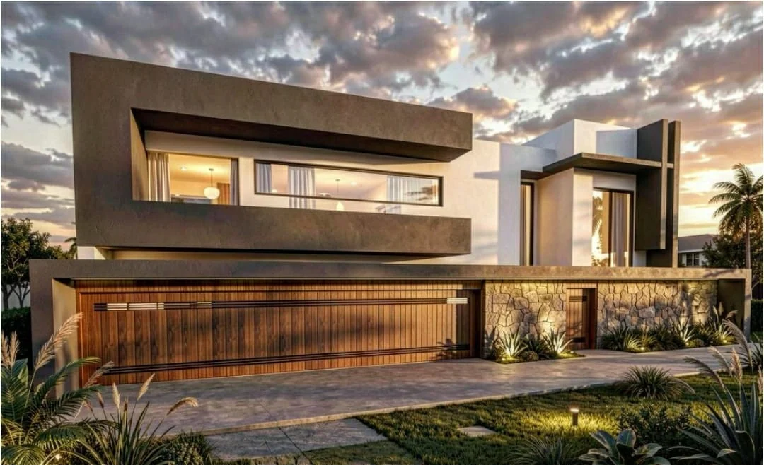 Fachada Contemporânea M.A. Projetos e Construções